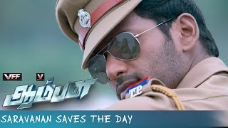 Saravanan Saves The Day - Aambala | Movie Scenes | Vishal | Sundar C