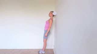 Wall lean neck strengthening