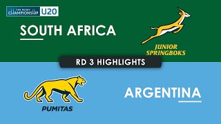 HIGHLIGHTS | SOUTH AFRICA v ARGENTINA | The Rugby Championship U20 2024 | Round