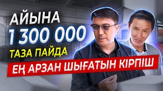 Үйде бастауға болатын бизнес. Айына 1 300 000 таза пайда. Кірпіш өндірісі