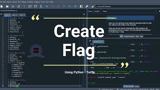 CREATE FLAG USING PYTHON - TURTLE