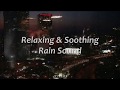 Soothing & Relaxing Music City Raining Thunder Sound – Sleeping, Insomnia, Study (1HOUR) Dark Screen