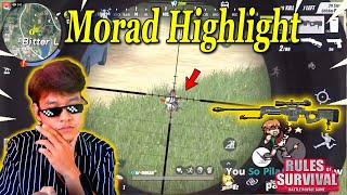 Morad AWM one shot one Kill | Ros Highlight | Rules of survival | Morad | RPM Of Videos