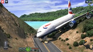 aeroplane crease on mountain Bast video game