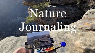 Nature Journaling with my Lightweight Handheld Sketch Kit at the Breaks Park- Clinchfield Overlook