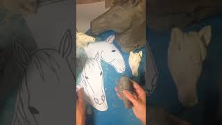 Clay Making Horse head