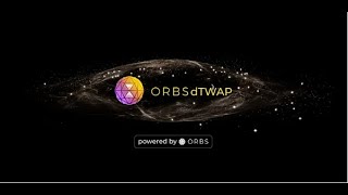 오브스(ORBS)의 dTWAP 사용 방법