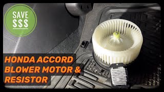 Honda Accord How To Replace AC Blower Motor and Restore/Module 2014- 2017