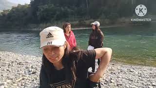 Our great pleasure at Tizu river which is the longest river in Nagaland.On 24/01/2022.