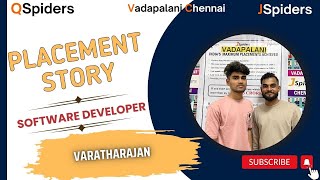 Success story of Mr.Varatharajan S as a software Engineer  Qspiders vadapalani Chennai.