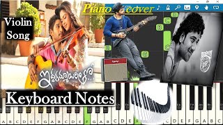 Violin Song Keyboard Notes (piano cover) | HBD Devi Sri Prasad | Allu Arjun | Iddarammayilatho