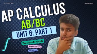 AP Calculus AB/BC Unit 6 Part 1 Rapid Review | Integration and Accumulation of Change|Ritvik Rustagi