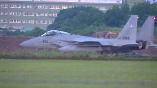 築城基地Ｆ１５離陸 AB炊きすぎ＆反転 Fact: The IDF's F-15 is the only plane that has safely landed with onl