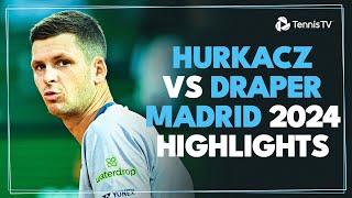 Hubert Hurkacz vs Jack Draper Highlights | Madrid 2024