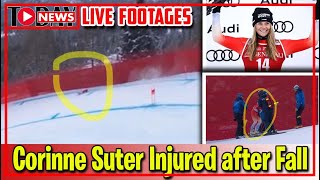 Horror Fall Footages | Corinne Suter Seriously Injured after a horror Fall during Ski Race
