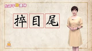 你一直共人「捽目尾 sut-ba̍k-bué」 人會歹勢啦 ~｜台語字 珍趣味