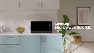 Samsung Microwave Solo 32L: More ways to cook, less mess to clean