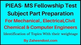 PIEAS- MS FellowShip Test 2020|  SUBJECT Part Preparation