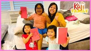 Ryan Surprise Mommy with DIY Books with Emma and Kate!!!