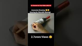 Botol Drawing step by step. Drawing by Marcello barengi. Viral Video1crore + Views. #short July 2022
