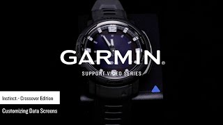Garmin Support | Instinct® Crossover | Customizing Data Fields