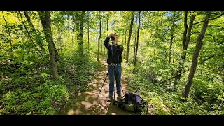 Scouting out photography locations on the mountain escarpment