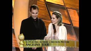 Angelina Jolie Wins Best Supporting Actress Motion Picture - Golden Globes 2000