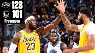 Anthony Davis, LeBron James lead Lakers to win vs. Warriors | 2019 NBA Highlights