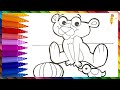 Drawing And Coloring Baby Pink Panther 🍼🐆 Drawings For Kids