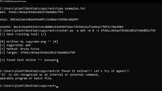 [+] Hash cracking tool written in python! [+]