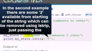 PYTHON Tutorial : Python lstrip function