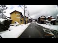 2025.02.08 マキノの山々雪景色　メタセコイア並木の北半分を通り帰路へ　寒波のおかげですてきな風景