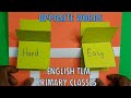 Opposite Words || English TLM || English Working Model for Primary School