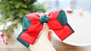 🎀에일린리본공예DIY420리본으로 크리스마스빅보우 만들기 christmas ribbonpin idea how to make lovely bigbow handmade tutorial