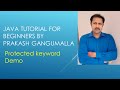 protected keyword in Java by Prakash Gangumalla | protected demo in Java