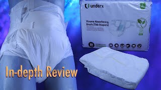 UnderX  (Xtreme Absorbency Brief) In-depth Review  #adultdiaper