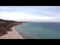 🇨🇦scarborough bluffs in canada flying over.