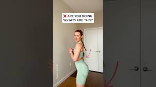 🛑 STOP doing #squats like this! You’re hurting your back ❌ #veralaro #fitnesstips #workouttips #fit