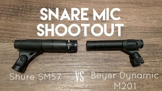 SNARE MIC SHOOTOUT: Beyer Dynamic M201 vs Shure SM57