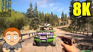 Far Cry 5 Pc 8K Resolution GTX 1080 TI SLI Frame Rate Performance Test