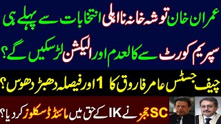 Imran Khan's disqualification was annulled by SC before election and will be eligible for election?.