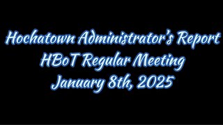 Town Administrator’s Report 20250108