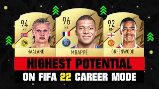 FIFA 22 | BEST YOUNG PLAYERS ON CAREER MODE! ✅😍 ft. Mbappe, Haaland, Greenwood… etc