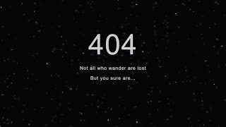 Error 404: Page Not Found with Parallax Effect on Mouse Movement (Starry Sky) (HTML, CSS & JS)