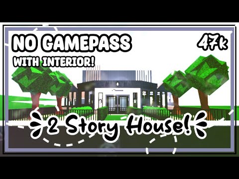 NO GAMEPASS 2-Story House! With Interior | Bloxburg #roblox #bloxburg # ...