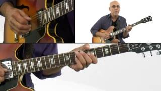 Larry Carlton Guitar Lesson - #9 Imitating Bass Lines - 335 Motifs
