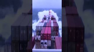 Cargo Ship Caught in Rough Sea Heading to China.PART1 👈 #ship #ocean #wave #viral #waves #viralvideo