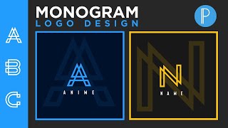 How to make monogram logo design pixellab using android phone tutorial
