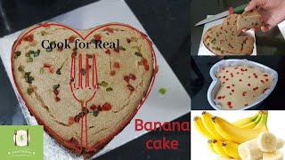 How to make spongy  Banana Cake - Easy recipe - Soft- Moist -Fluffy , in cooker-Immune Booster