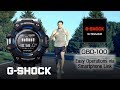 GBD-100 Tips movie -05 Easy operations via smartphone link：CASIO G-SHOCK